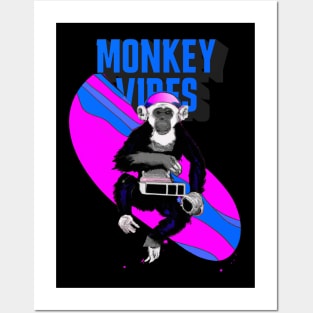 Monkey Vibes Posters and Art